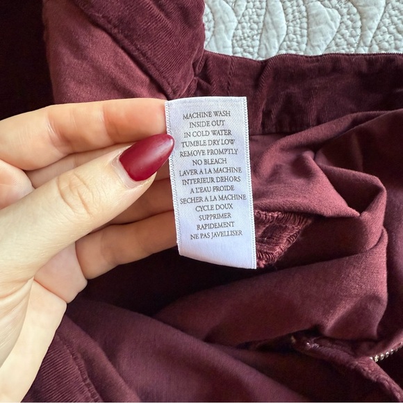 Frank & Eileen - Kinsale Performance Straight Leg Pants - Burgundy - Picture 9 of 14